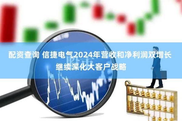 配资查询 信捷电气2024年营收和净利润双增长 继续深化大客户战略